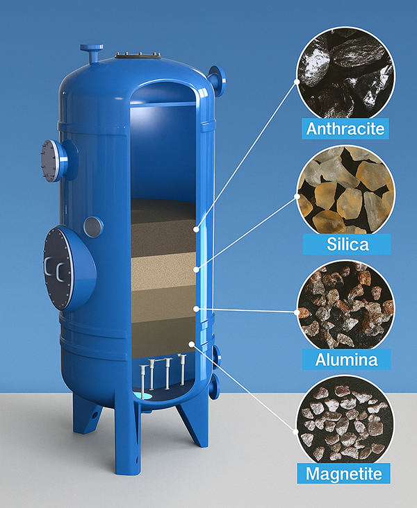 فیلتر شنی چیست و چرا در سیستم تصفیه آب صنعتی حیاتی است؟